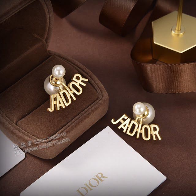Dior飾品 2021新款DIOR迪奧字母耳釘耳環  zgd1400